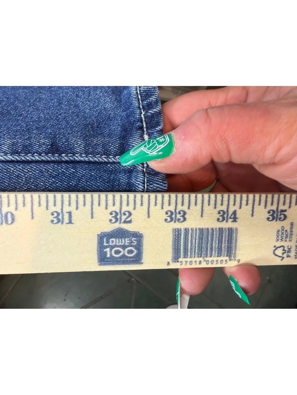 True Religion Ricky Relaxed Straight Jeans Men's Size 36 Blue Denim Actual 40x32